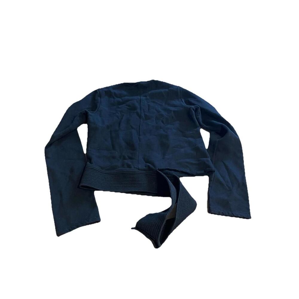 $680 Rick Owens DrkShdw Black Creatch‎ Distressed Sweatshirt size S H74 - Picture 5 of 6